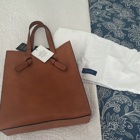 NWT M.GEMI THE ANNODATA LEATHER BAG - MADE IN ITALY 🇮🇹 - Picture 14 of 14